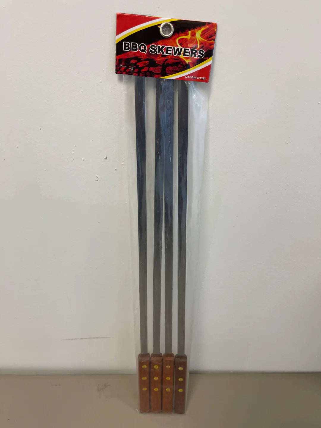 Stainless Steel Kebab Skewers, Flat, Extra Wide, Durable and Rust Resistant