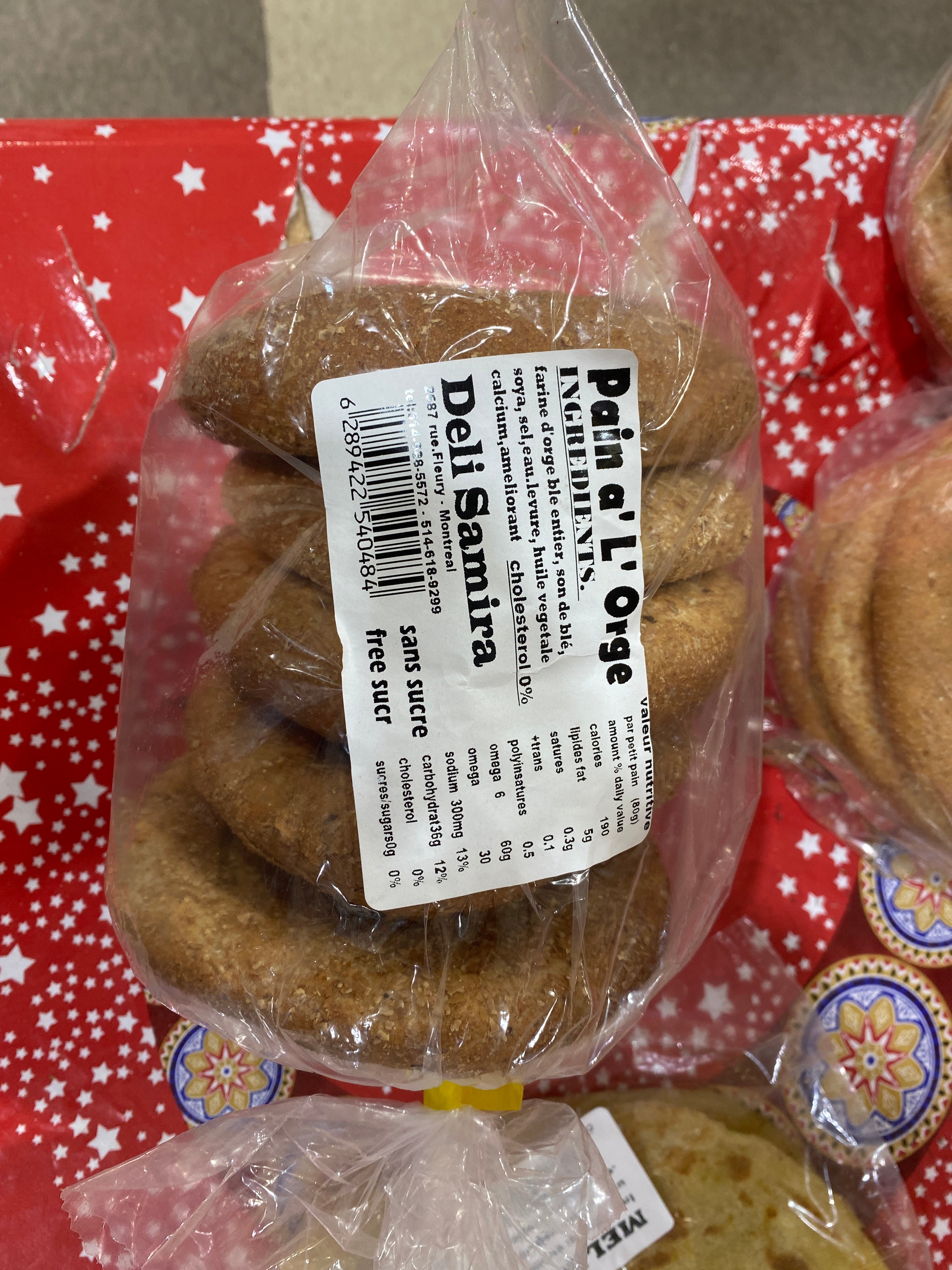 Pain a l'orge sans sucre 510gr