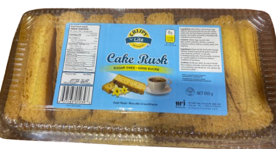 CRISPY CAKE RUSH WITHOUT SUGAR 650G