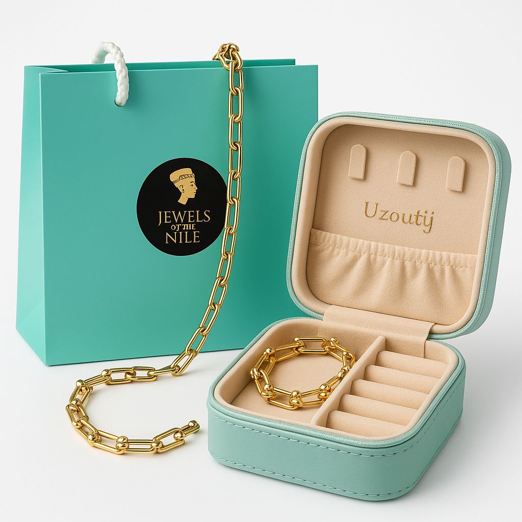 Parure Royale Chaîne Dorée – Acier Inoxydable