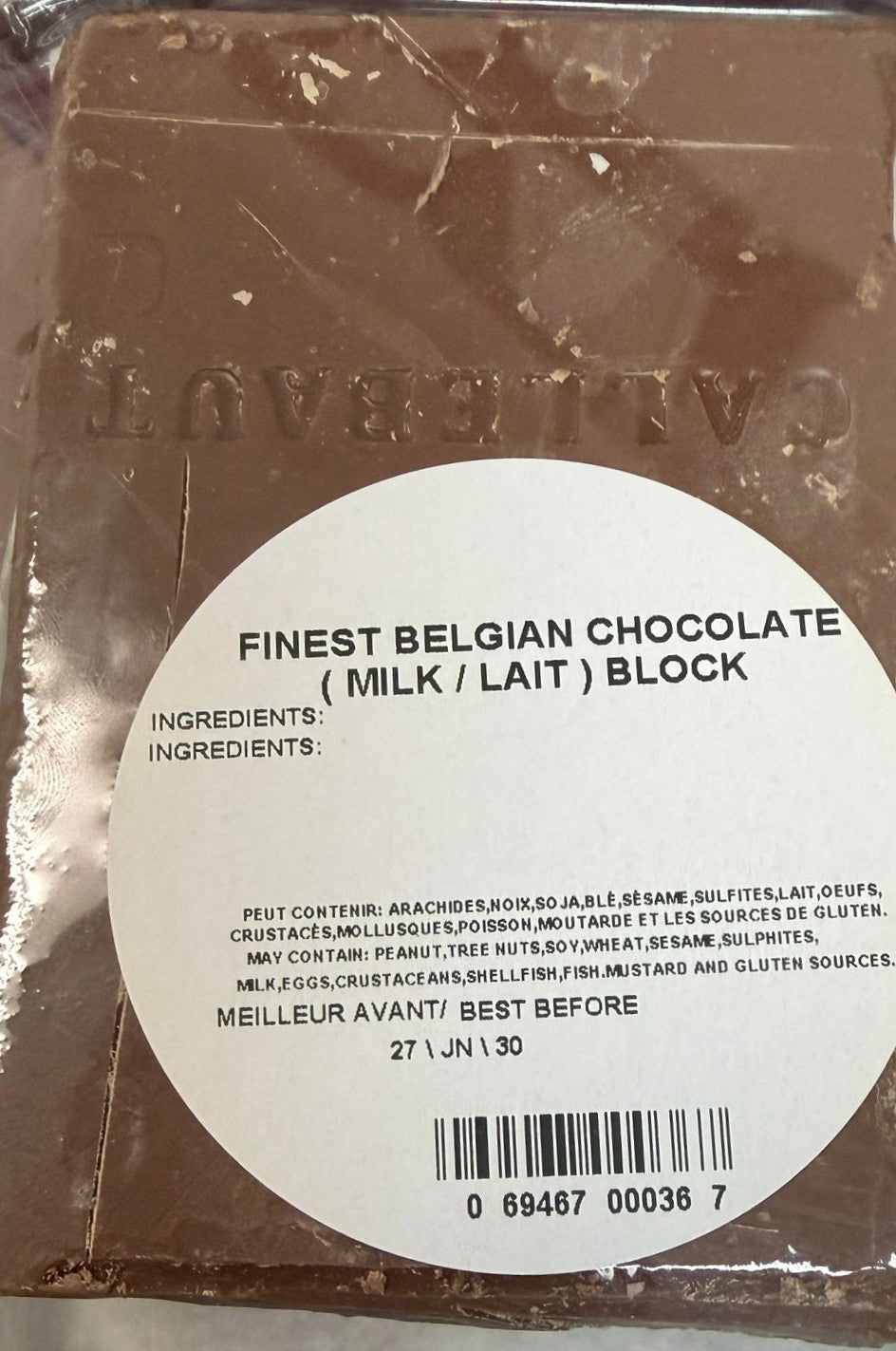 CHOCOLAT AU LAIT 500GR