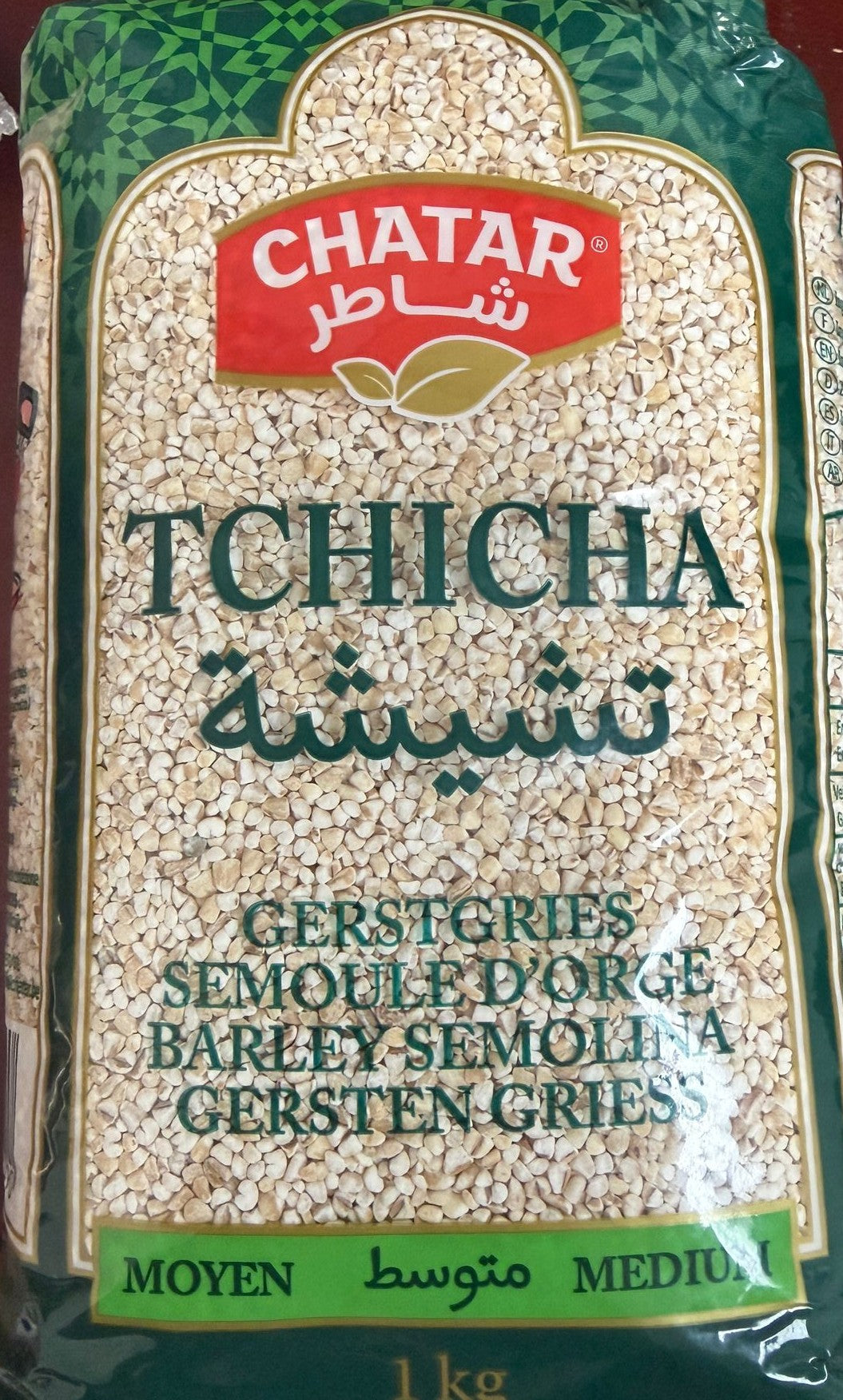 CHATAR TCHICHA SEMOULE D'ORGE MOYEN 1KG