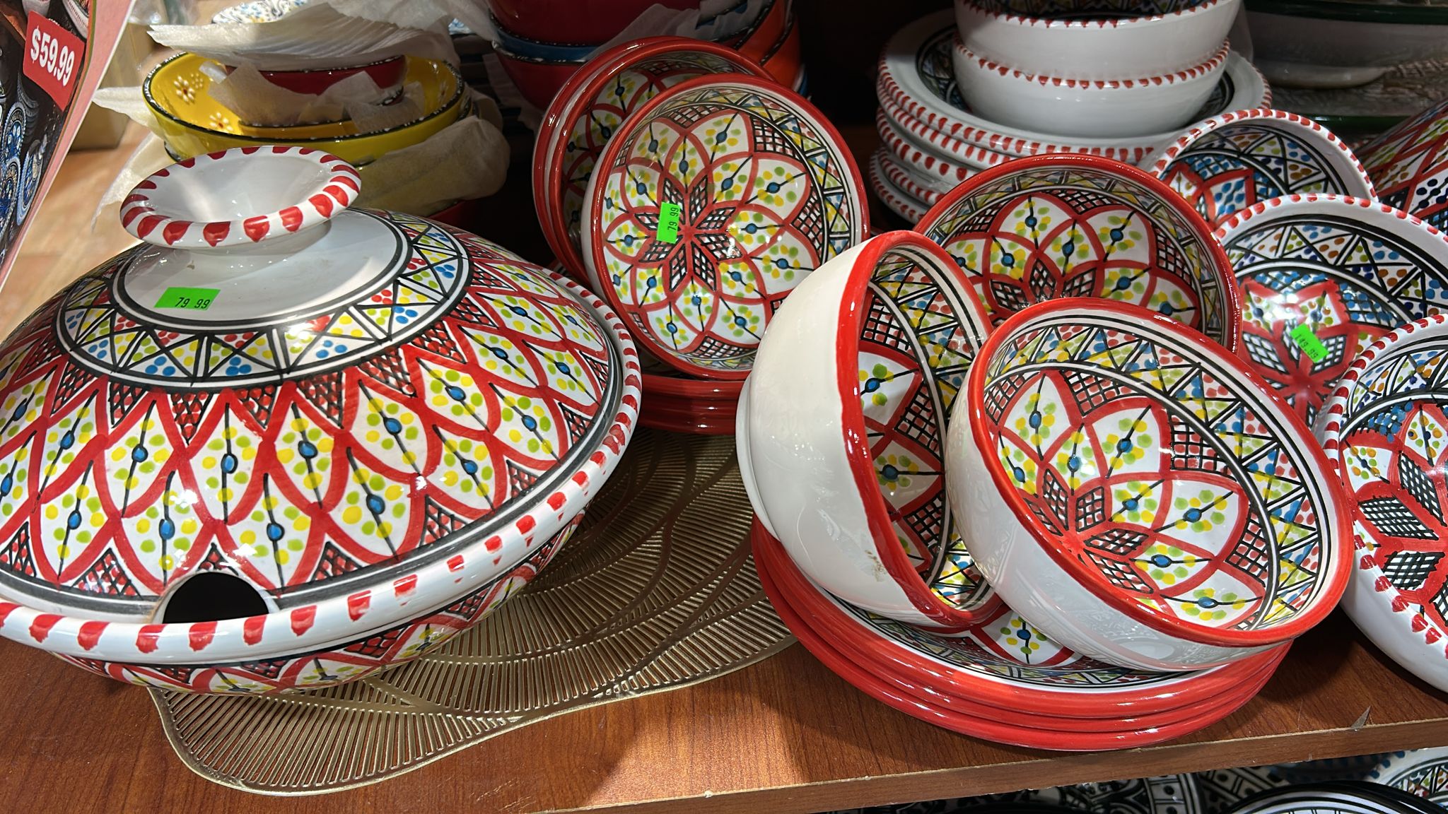 Ensemble de 14 Soupières Marocaines