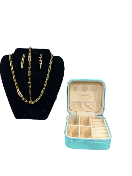 Enssemble de bijoux 3 pieces or acier inoxydable 🔥 PROMO 50 %