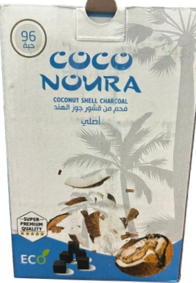 COCO NOURA CHARBON DE NOIX DE COCO 96PCS