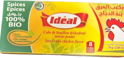 IDÉAL CUBE DE BOUILLON DÉSHYDRATÉ 8 CUBES
