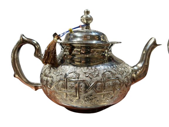 théière en acier inoxydable