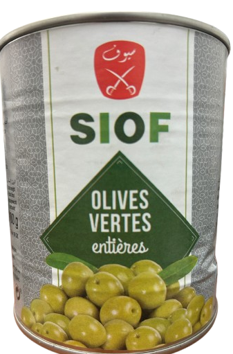 SIOF WHOLE GREEN OLIVES 500GR