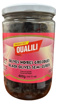 OUALILI OLIVES NOIR GRECQUES 400GR