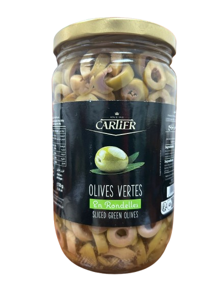 CARTIER OLIVES VERTES EN RONDELLE 720GR