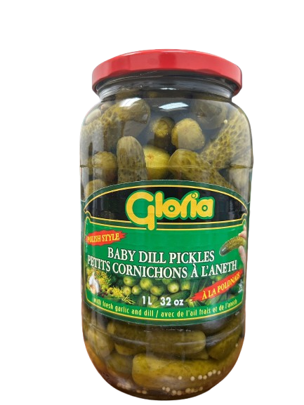 GLORIA BABY DILL PICKLES 1L