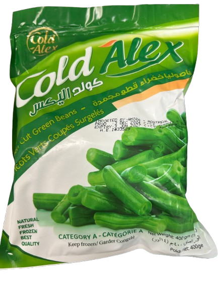 COLD ALEX HARICOTS VERTS COUPÉS SURGELÉS 400GR