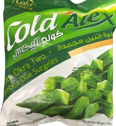 COLD ALEX FROZEN OKRA TWO 400GR