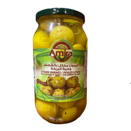 AMIRA CITRONS MARINÉS AVEC CARTHAME ET NIGELLE 1KG