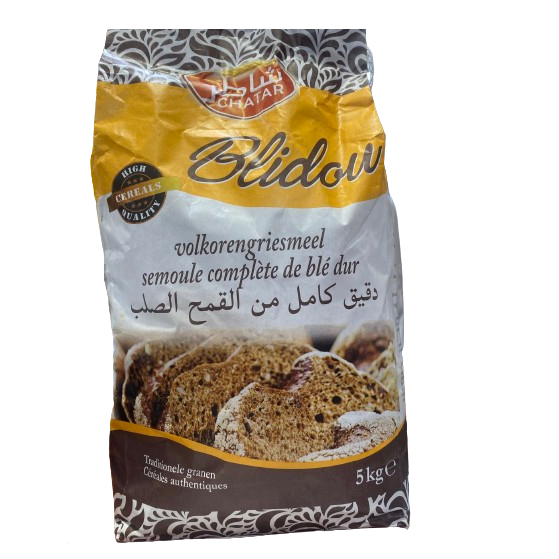 CHATAR BLIDOU SEMOULE COMPLÉTE DE BLÉ DUR 5KG