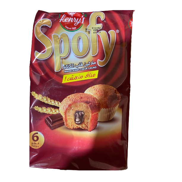 HENRY'S SPOFY MADELEINES COEUR CACAO 150GR