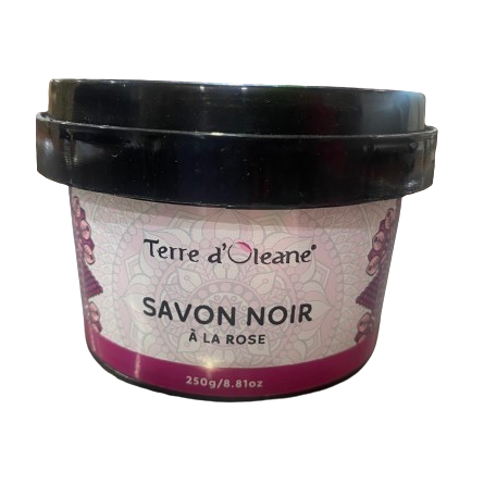 TERRE D'OLEANE SAVON NOIR A LA ROSE 250GR