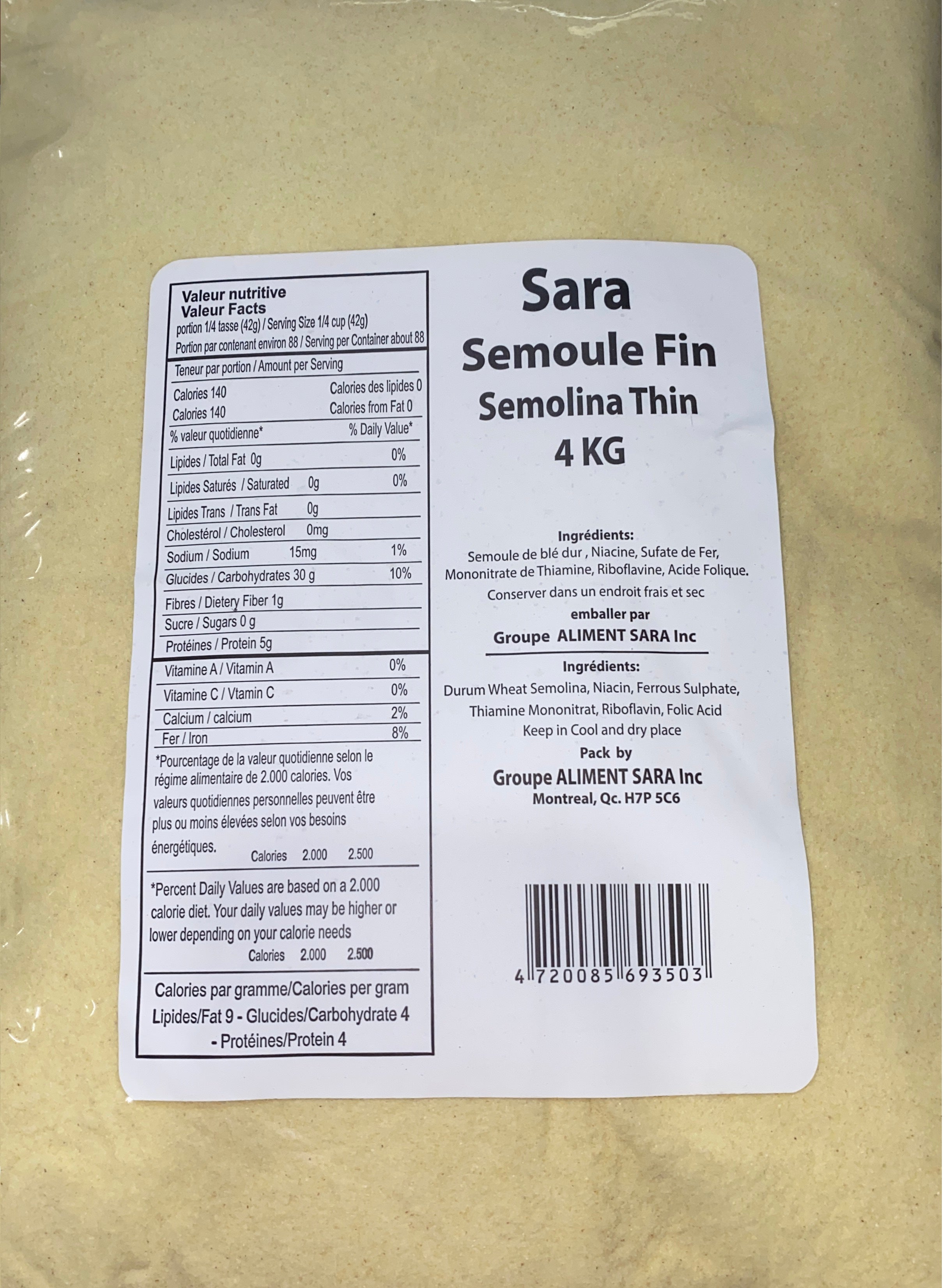 WILL BE FINE SEMOLINA 4KG