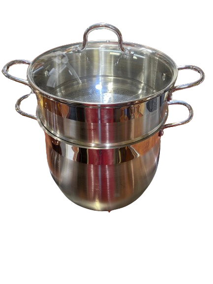 Couscoussière stockpot with glass lid 12 Liters