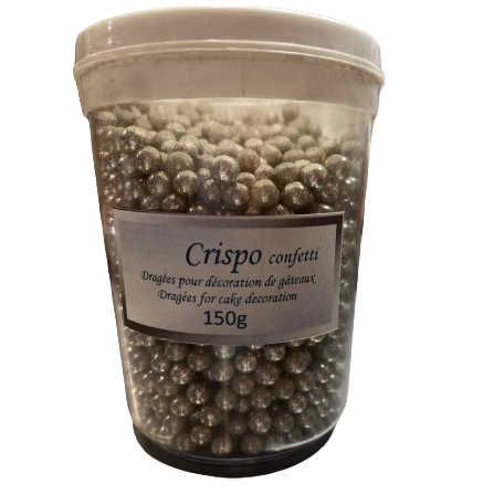 CRISPO CONFETI DRAGÉES POUR DÉCORAIONS DE GATEAUX 150GR