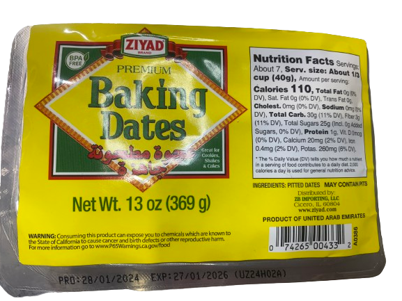 ZIYAD BAKING DATES 369GR