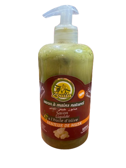 ZOUILA SAVON A MAINS NATUREL A L'HUILE D'OLIVE 500ML