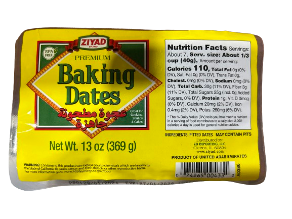 ZIYAD BAKING DATES 369G