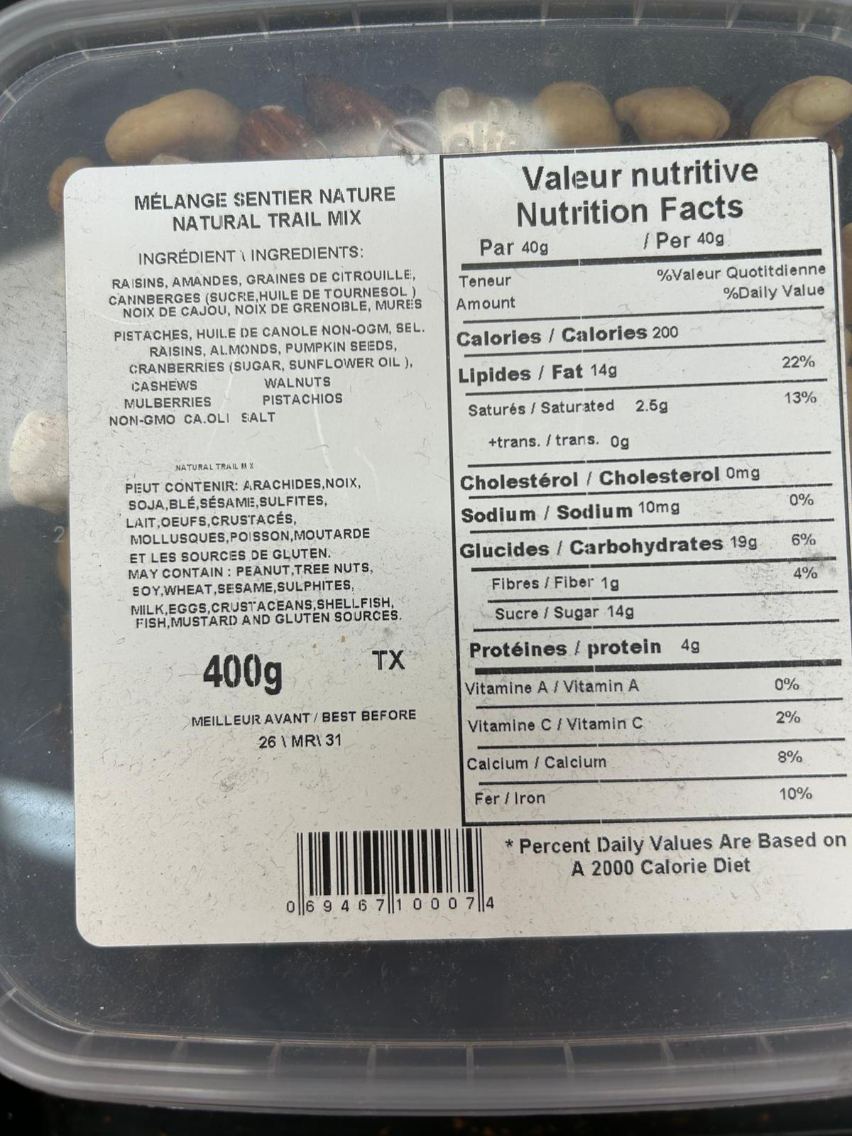 MÉLANGE SENTIER NATURE 400G