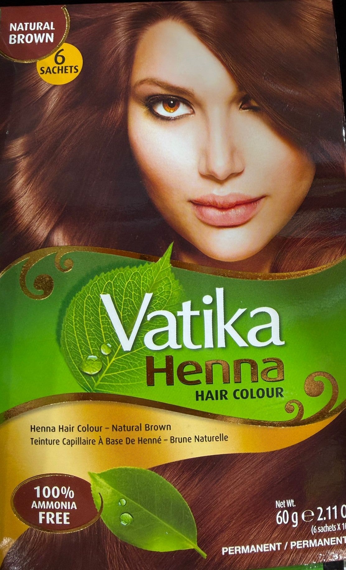 VATIKA HENNA 100% NATURELLE MARRON NATURELLE
