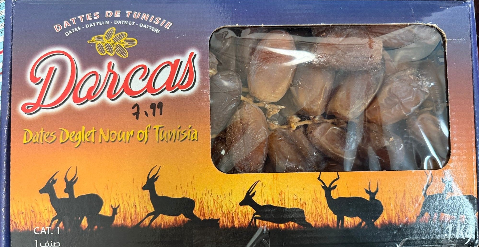 DATTES DE TUNISIE DARCAS 1 KG
