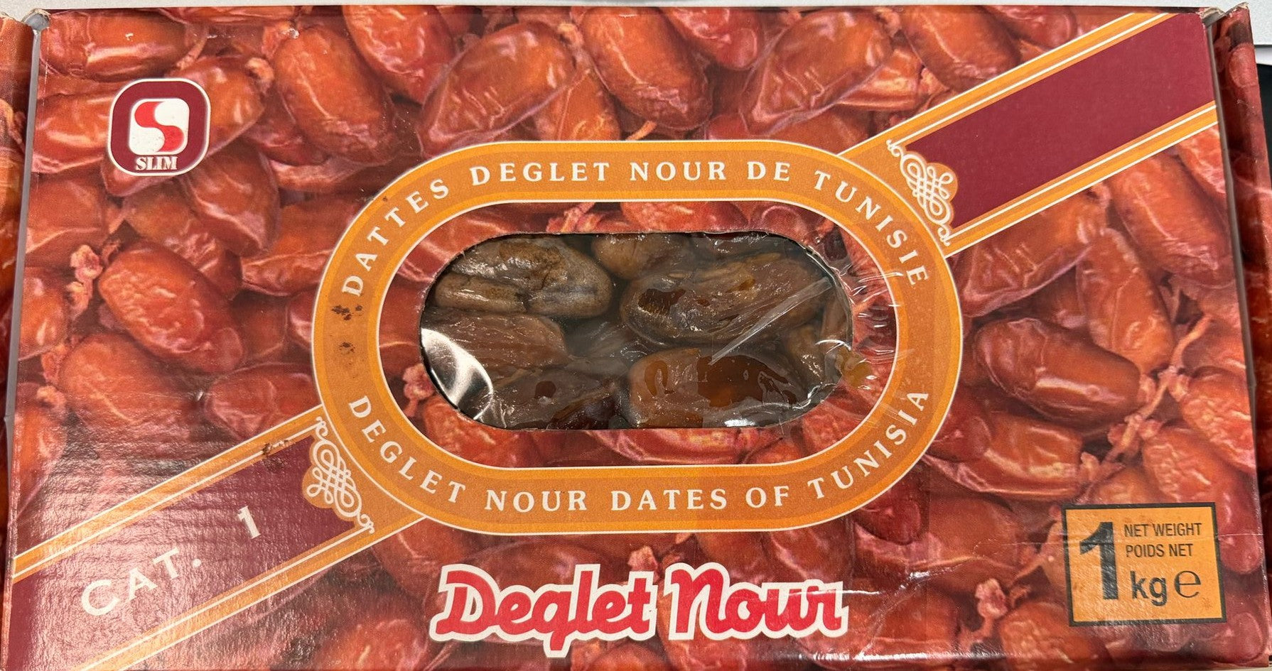 DEGLET NOUR DATTES TUNISIE 1KG