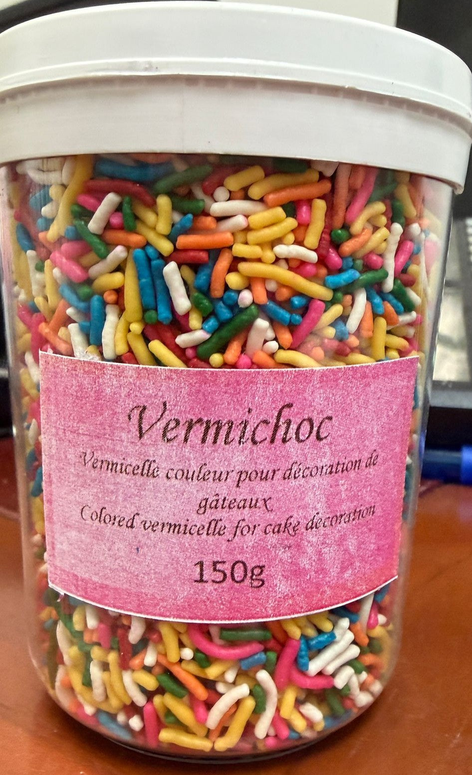 VERMICHOC VERMICELLE COULEUR POUR DÉCORATION DE GATEAUX 150GR