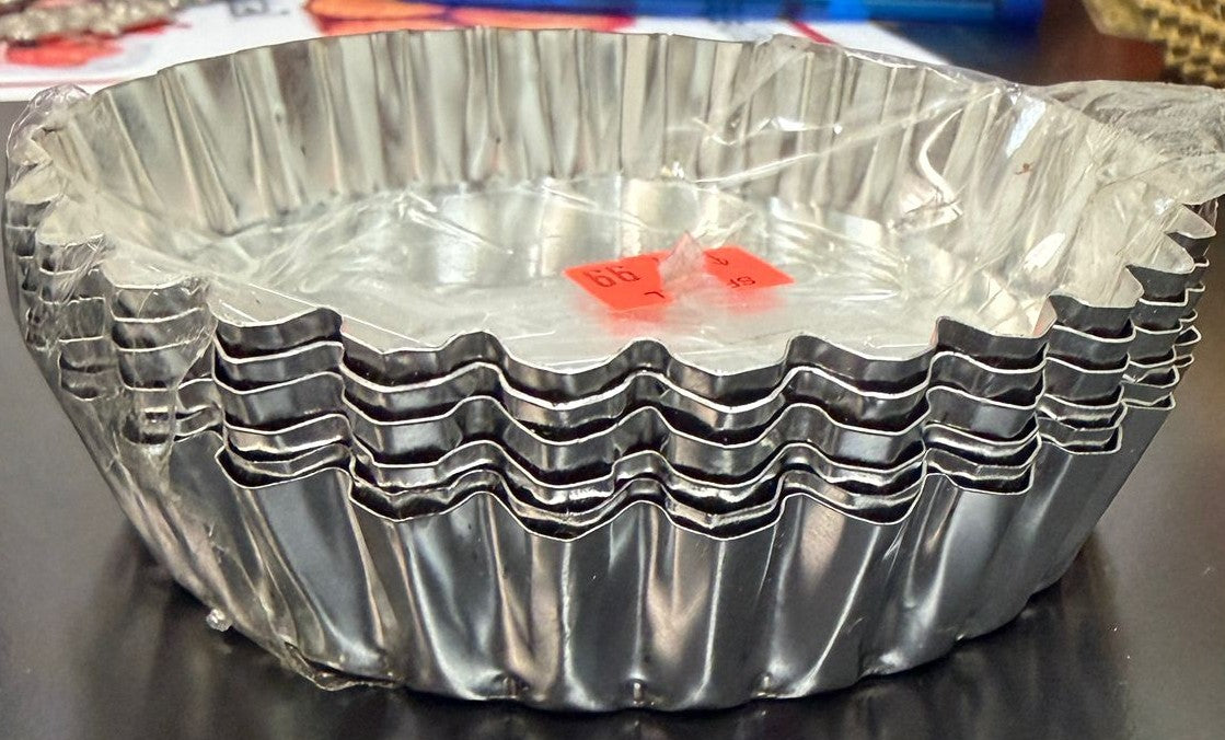 MOULES TARTELETTES EN ALUMINIUM- QUALITÉ PATISSERIE