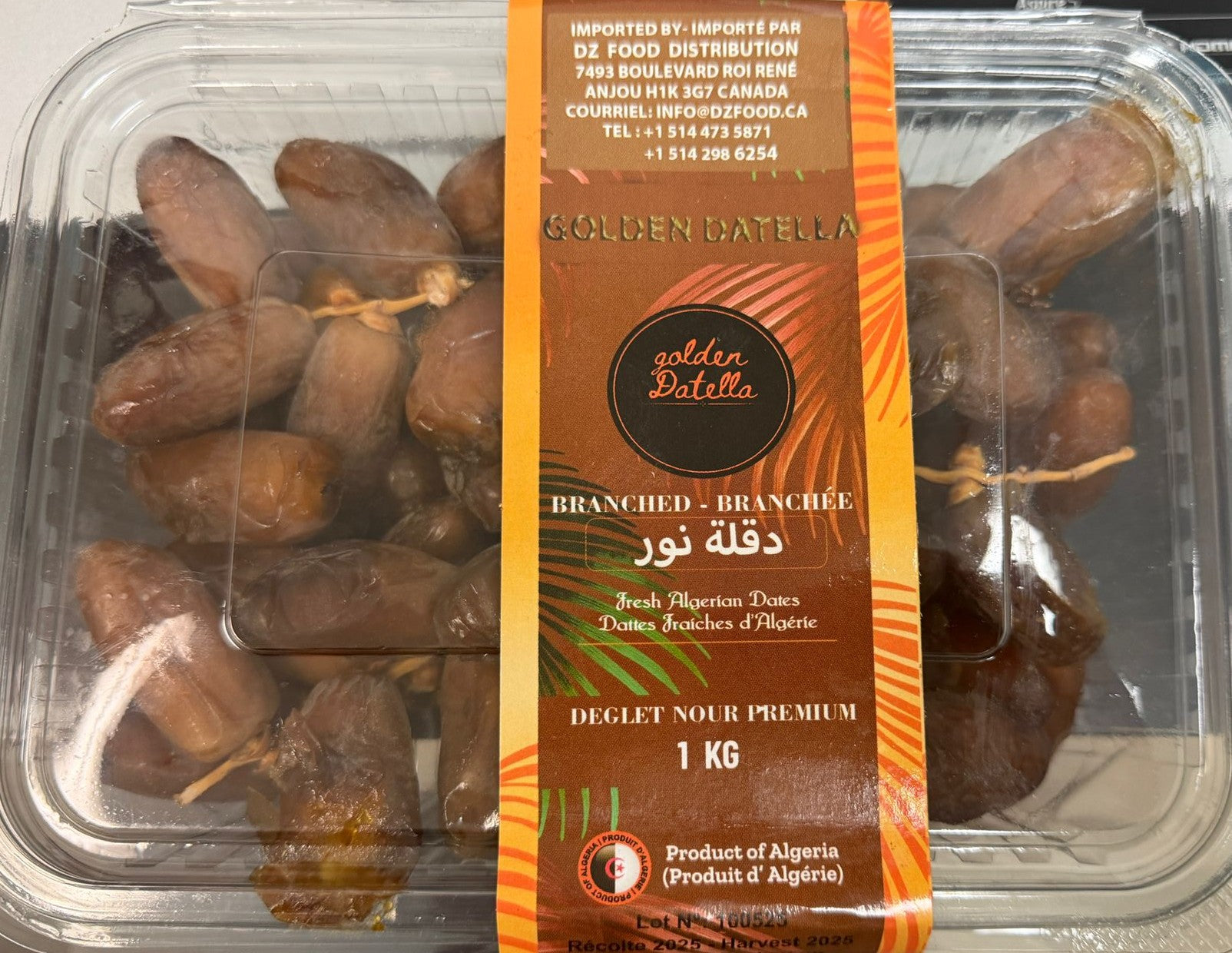 GOLDEN DATELLA DATTES FRAICHES DALGERIE 1KG