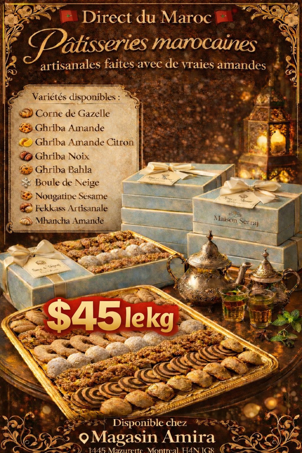 PATISSERIES MAROCAINES 100GR