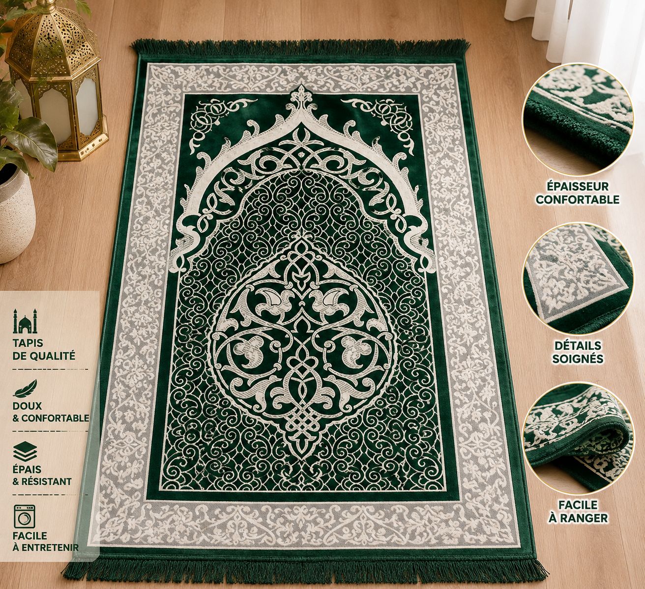 TAPIS DE PRIERE CONFORTABLE